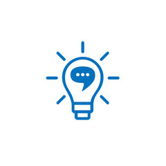 Fototapeta premium Bulb icon stock vector design