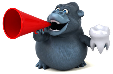 Fun gorilla - 3D Illustration