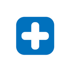 Plus or add icon stock vector design