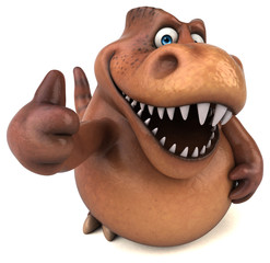 Fun Trex - 3D Illustration © Julien Tromeur