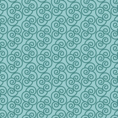 Blue pattern with linear swirls