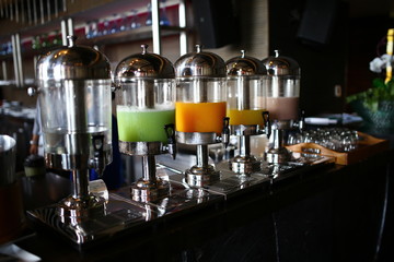 Beverage buffet line