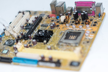 Obraz premium Main board computer motherboard cpu 