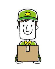 働く人々、職業：配達、宅配
