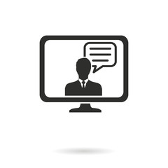 Management consulting - vector icon.