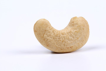 cashew nuts on white background