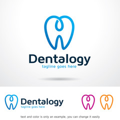 Dentalogy Logo Template Design Vector 