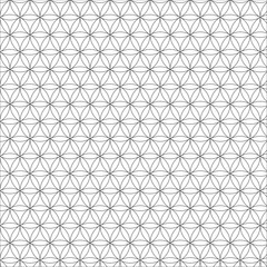 Vector modern sacred geometry seamless pattern, flower of life, design abstract texture, monochrome graphic print - 138653637