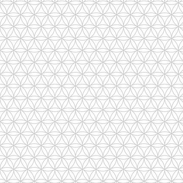 Vector modern sacred geometry seamless pattern, flower of life, design  abstract texture, monochrome graphic print Stock Vector | Adobe Stock
