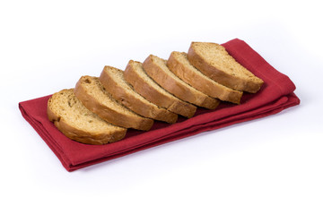 rusk with cardamom flavor, rusk on jute, rusk on cloth, rusk