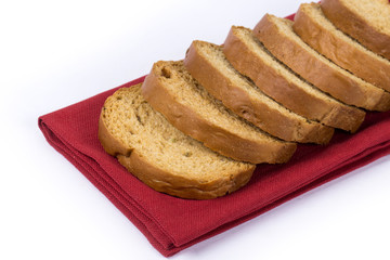 rusk with cardamom flavor, rusk on jute, rusk on cloth, rusk