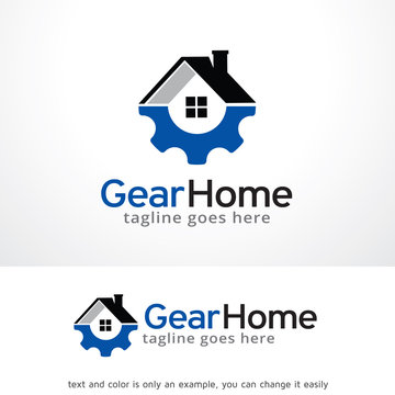Gear Home Logo Template Design Vector 