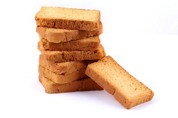 rusk with cardamom flavor, rusk on jute, rusk on cloth, rusk