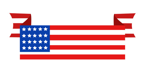 USA flag in style vector