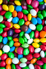Background of mix of colorful round candies