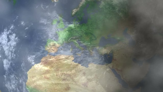 Montpellier Zoom In - Zoom to geographic earth from space
