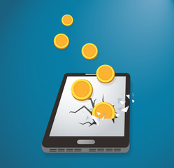 Stealing Money from Smart Phone ,  expensive payment of communications service 