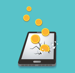 Stealing Money from Smart Phone ,  expensive payment of communications service 