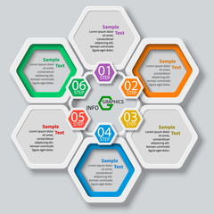 Abstract 3D Paper Infographics