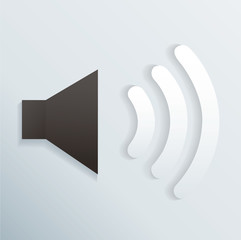 sound icon vector illustration