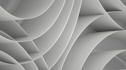 Abstract background with spirals, 3 d render
