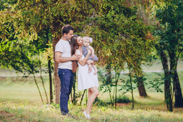 family in park