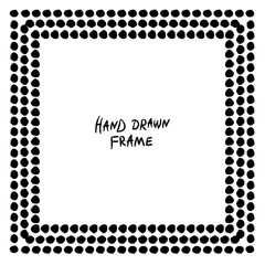 Black and white abstract frame