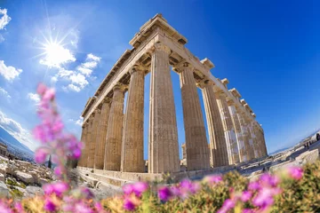 Foto auf Acrylglas Parthenon temple during spring time on the Athenian Acropolis, Greece © Tomas Marek
