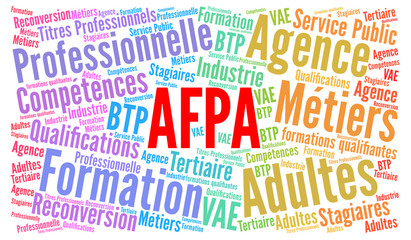 Fototapeta premium AFPA nuage de mots 
