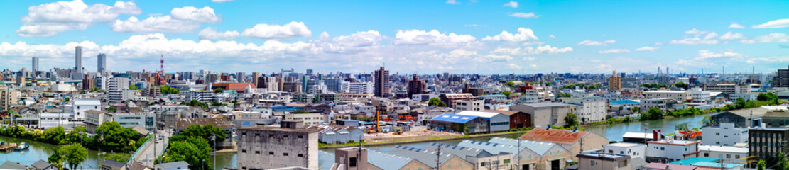 Fototapeta na wymiar 名古屋のパノラマ写真