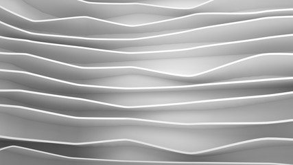 Obraz premium Abstract background with curved shapes or lines, 3 d render