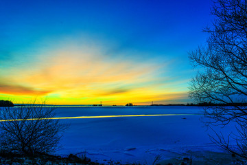 Sunset at Hj&auml;lmaresund