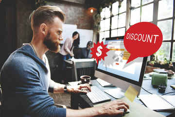 Discount Clearance Hot Price Promotion Concept