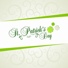 Typographic map dedicated to St. Patrick's Day with green elements and symbols of the holiday as postcard, background, business cards