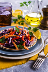Salad of raw vegetables