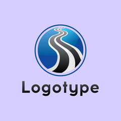 Logotype transport, road