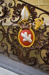 Old red coat of arms