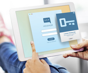 Security Register Account Apply Concept