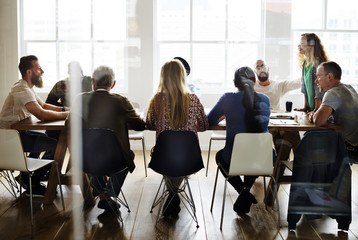 Obraz premium People Meeting Seminar Office Concept