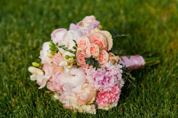 Wedding bouquet of the bride