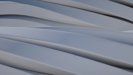 Obraz premium Abstract background with twisted shapes, 3 d render