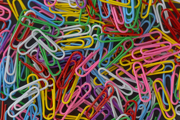Coloured paper clips