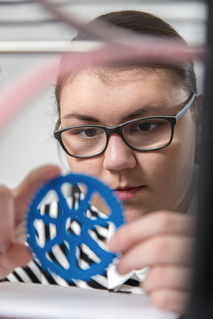 education, children, technology, kid with 3d printe