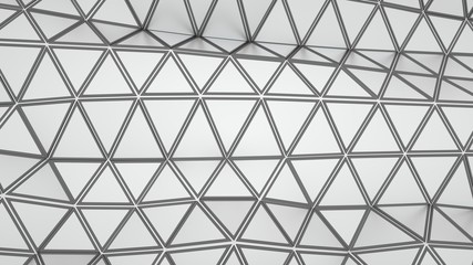 Abstract triangular background, 3 d render