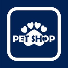 Vector logo design template for pet shops - Illustration