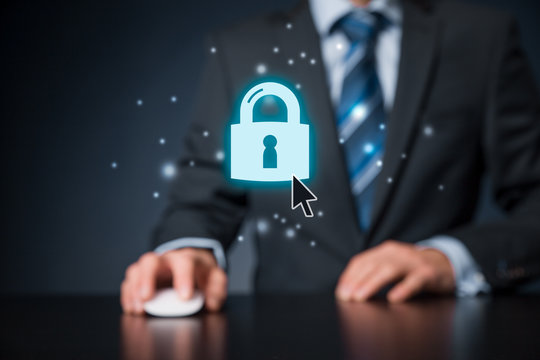 Cybersecurity internet concept