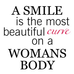 Woman's Beauty Phrase