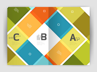 Business a4 business brochure geometrical template