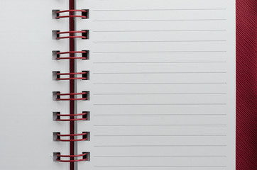 Wirebound Notebook with Blank Paper.