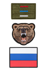 Flag patch, patch bear